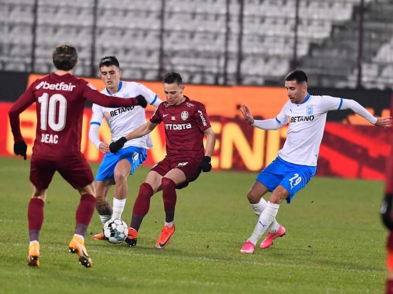 CFR Cluj – Craiova 0-0. A inghetat tabela in Gruia