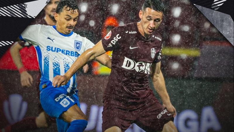 CFR Cluj – Universitatea Craiova 2-3: Oltenii câștigă în Gruia după un final incendiar